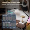 Pak LED Desk Lamp with Clamp, 18W Dual Light Architect