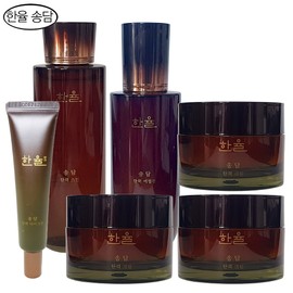Hanyul Songdam elasticity basic cosmetics full set / skin + lotion + 3 creams + eye cream / free dj / 한율 송담 탄력 기초화장품 풀세트/스킨+로션+크림 3개+아이크림/무배 dj