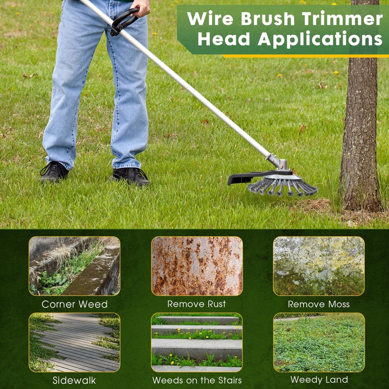 BOYUANSCH 10 Inch Steel Wire Grass Trimmer Head,Heavy Duty Weed