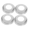 Operitacx 4pcs Heavy Duty Stainless Steel Handrail Covers for Inground