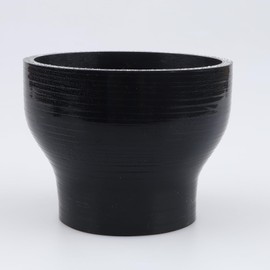 AC PERFORMANCE ID 3.5" to 2.25" (89mm to 57mm) Silicone Hose Straight Reducer 4-Ply Reinforced Black, 3" Length