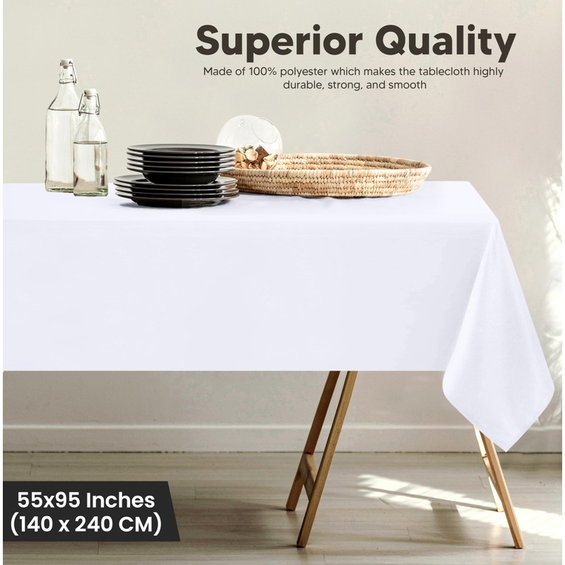 Utopia Kitchen Rectangle Tablecloth 140x240 cm - (Pack of 2)