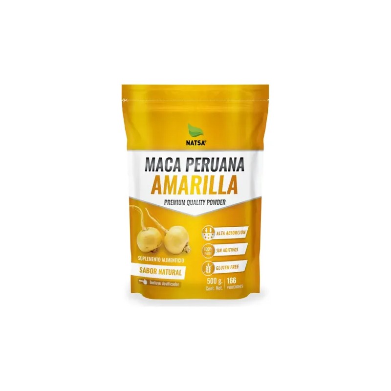 Natsa Maca Amarilla Organica Calidad Premium 1kg Sfn