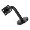 QWORK® Pack of 5 Stainless Steel Handrail Brackets - Black