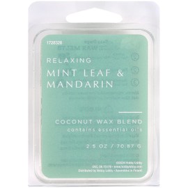 Relaxing Mint Leaf & Mandarin Scented Coconut Wax Melts, by D&D, 2.5 Ounces