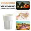 ENGELLAND - 20 x Cream White Pastel Plastic Cups 400ml