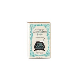 Three Sisters Apothecary 1.75 oz. Handcrafted Bar Soap (Unscented with Goatmilk & Oatmeal)