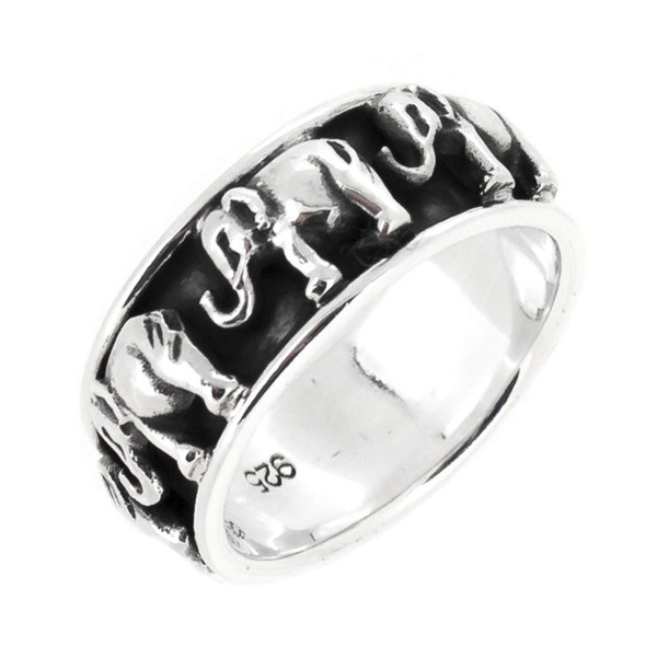Treasure Bay 925 Sterling Silver Ring Elephant Design For Men