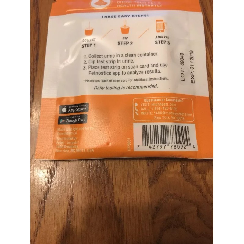 Petnostics Bladder Stones Strips Kit 3 Test Strips 5 Strips