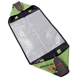 BRUBAKER Carver Performance Ski Bag for 1 Pair of Skis and Poles - Green Black - 66 7/8 Inches / 170 cm