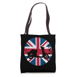 Moped Scooter Bike Scooter Moped Great Britain Motorcycle Tote Bag