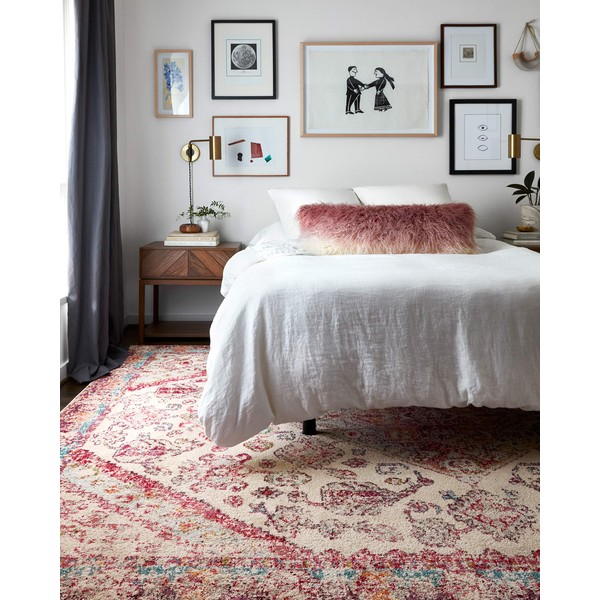 Loloi II Nadia Collection Vintage Distressed Persian Area Rug 2'-2"