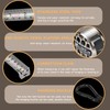 Alftek Stainless Steel Tape Measure, Laser Scale Measuring Tape, Metric/Imperial