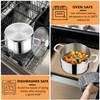 P&P CHEF Tri-Ply Stainless Steel Stockpot (5 QT), Large Stock