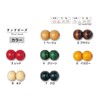 TOHO NR16-6 Takumi Technique Japanese Wood Beads, Outer Diameter: Approx.