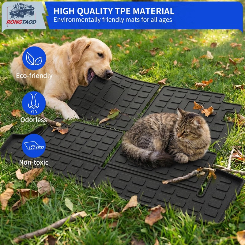 Rongtaod Cargo Mat Compatible with 2010-2024 Toyota 4Runner 7 Seats