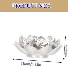 DACUAN Incense Sticks Adornment Lotus-Shaped Incense Holder Mini Censer Ornament Decorative Incense Holder Incense Stick Holder Household Censer Decor(4PCS)