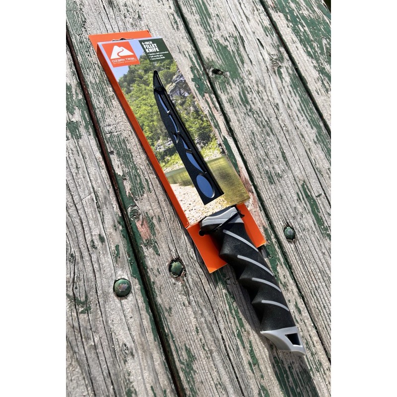 OZARK TRAIL 6-inch Stainless Steel Fillet Knife with Normal TPR
