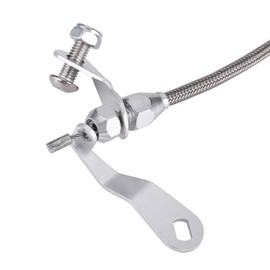 Yosoo Stainless Steel Braided Kick Down Cable Transmission Detent Kickdown for Ford C6