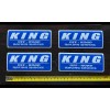 Unbranded 4 KING OFFROAD RACING SHOCKS DECALS STICKERS overland powersports