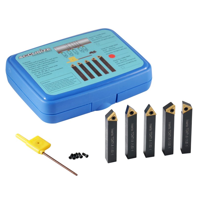 Accusize Industrial Tools 5/16'' by 2'' Oal 5 Pc Indexable
