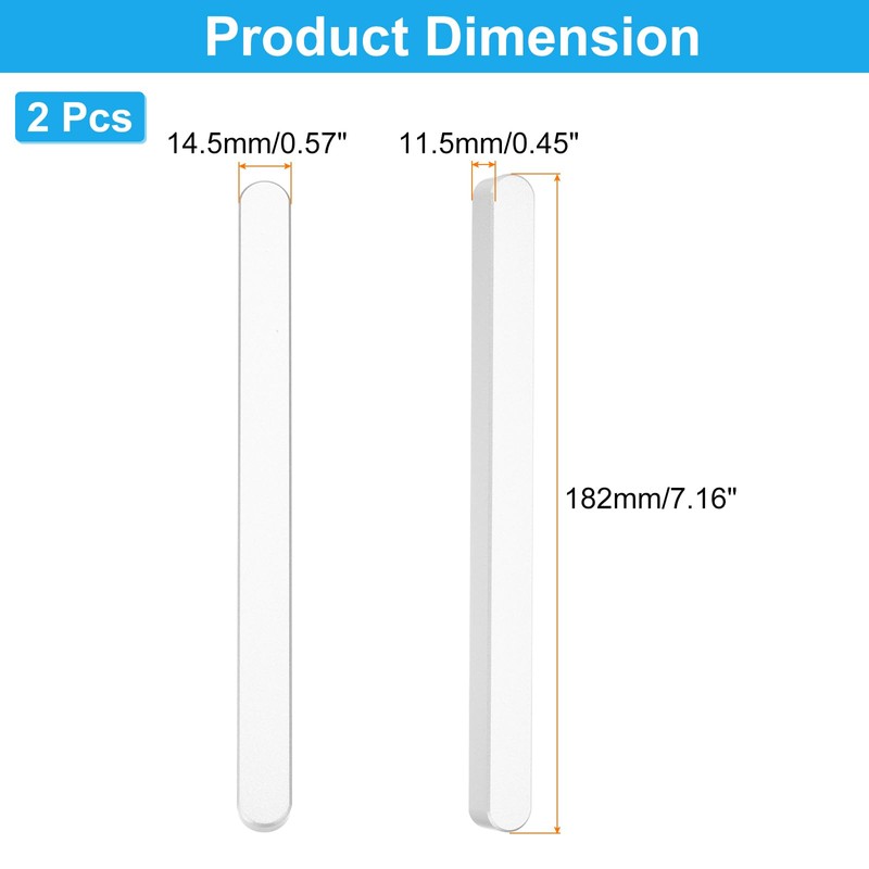 uxcell 7" Stick on Glass Shower Door Handles, 2 Pack