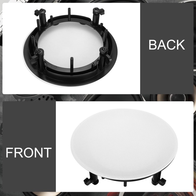 sourcing map Ceiling In-Wall Speaker Grille Cover and Base, 11