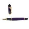 Gullor Jinhao X450 Fountain Pen, Gold Trim, Medium Nib, Purple