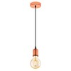 Eglo York Pendant Light Steel 60 W, Copper