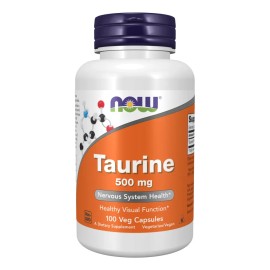 Taurina, 500 Mg, 100 Cpsulas Vegetales Taurine                                                                                                        