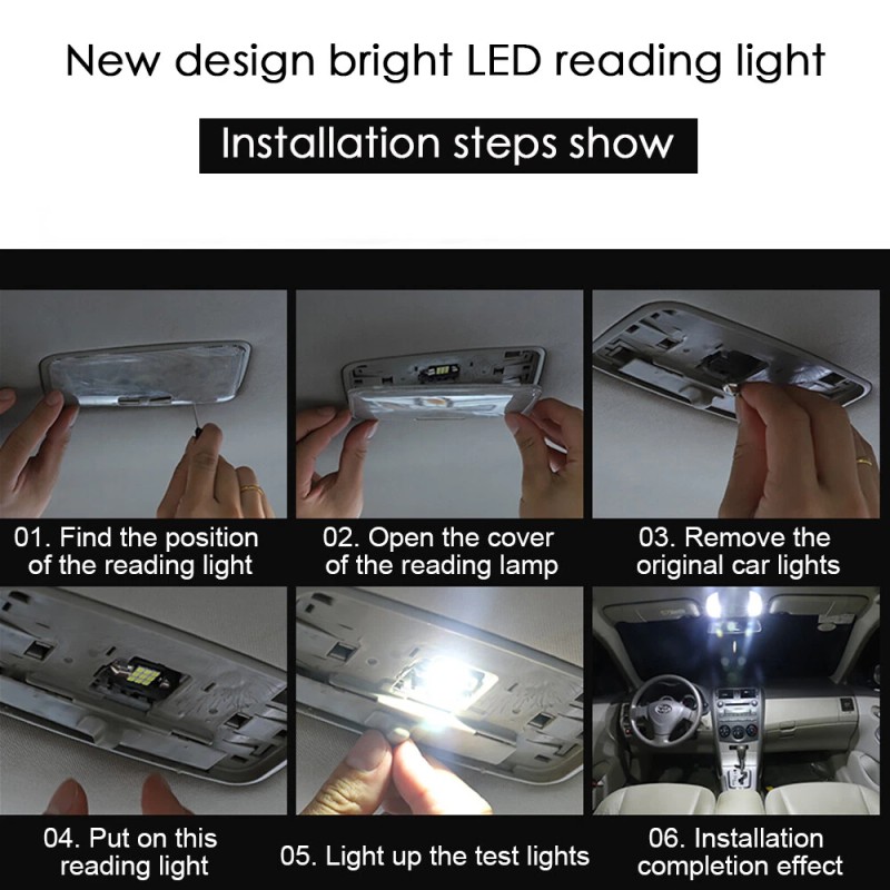 CHUSYYRAY White LED Dash Cluster Instrument Light Kit Fits For
