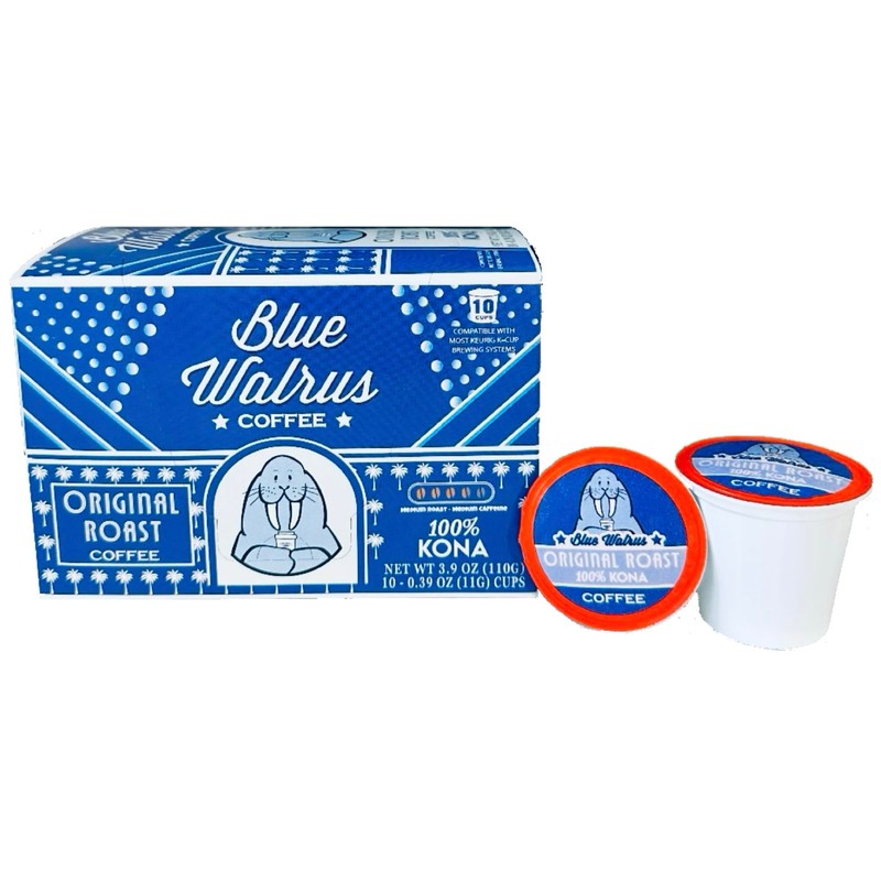 100% Kona Coffee Single Serve Pods - Medium Roast -