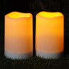 Homemory Solar Candles Outdoor Waterproof, Rechargeable Candles, Solar Powered Flameless