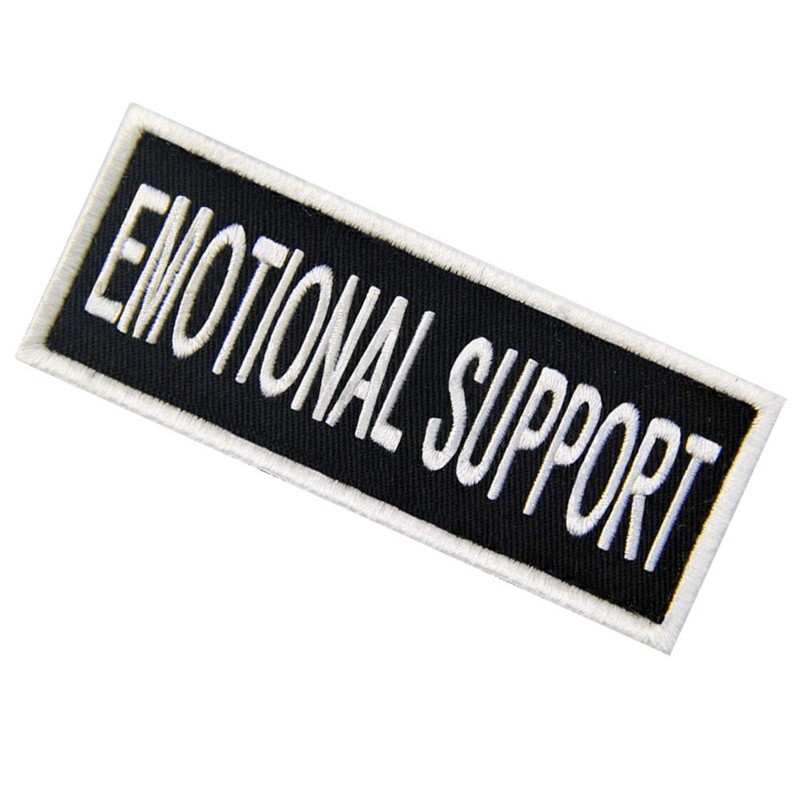 Service Dog Emotional Support Vests/Harnesses Patch Embroidered Badge Fastener Hook