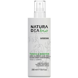 Naturadea Gesichtswasser & Booster Bio Vegan Superfood - Anti-Aging, Weichmacher, feuchtigkeitsspendend, belebend, antioxidativ, ausgleichend mit Hyaluronsäure, dermatologisch getestet, 200 ml