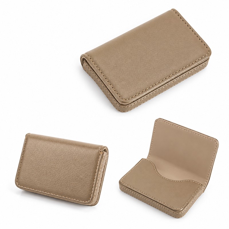PU Leather Card Holder for Business & Credit Cards –