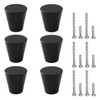 Mokife Drawer Knobs Black Matte, 6 Pack Modern Kitchen Cabinet
