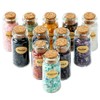 KHOCOEE 12 Different Gemstone Bottles Chip Crystals and Healing Stone,