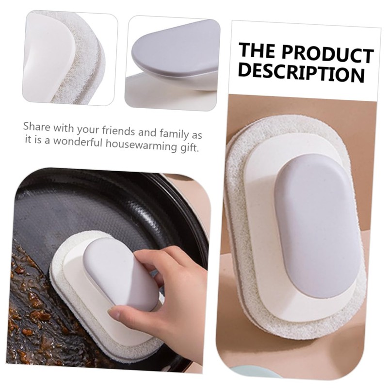 OHPHCALL Kitchen Cleaning Brush with Handle Versatile Countertop Bathroom Scrubber