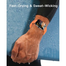 YAJOJO Bands for Jacoosa L70 Smartwatch,Sport quick-release Silicone Band for Jacoosa L70 1.85",Soft Lightweight & Ventilated Comfort Replacement Smartwatch Strap,Adjustable Wristband,Orange