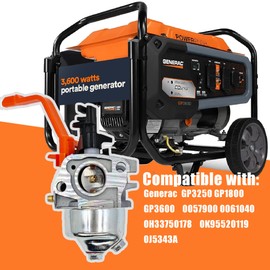 GP3300 Carburetor Compatible with GP3250 GP1800 GP3600 0057900 0061040 5.5hp 6.5hp 196cc 206cc Generator Part 0H33750178 0K95520119 0J5343A
