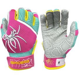 Spiderz 2024 PRO Adult Baseball/Softball Batting Gloves, X-Large, Connect
