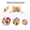 HEEPDD Colorful Cat Balls, Handmade Plush Bouncy Ball with Catnip