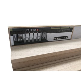 Munipals MP01-151SS Wooden Subway Customizable Train Station Compatible with All Wooden Railways