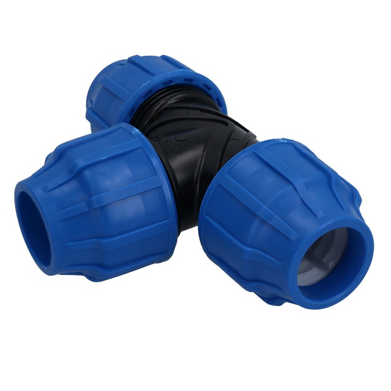 25 x 25 x 25mm MDPE Tee T-Piece Water Pipe