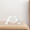 SRJ PRODUCTS Heart Hand Gesture Sculpture, Resin Love Gesture Statue