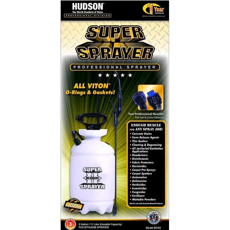 Hudson 90163 Super Sprayer Professional 3 Gallon Sprayer Poly