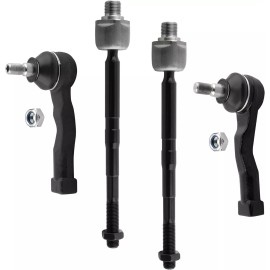 Unbranded 4x Tie Rods Ends Inner & Outer For Kia Sedona EX LX Mini Passenger Van EV800038