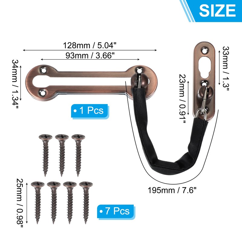 PATIKIL Door Chain Lock, Door Lock Latch Door Guard with