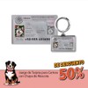 Tarjeta de Identificación Personalizada - Placa Metálica Duradera para Perros